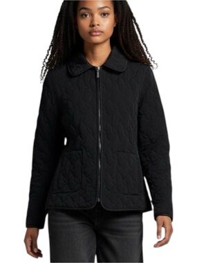 Braetan Black Quilted Zip-Front Jacket